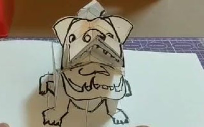 立体卡-恶犬